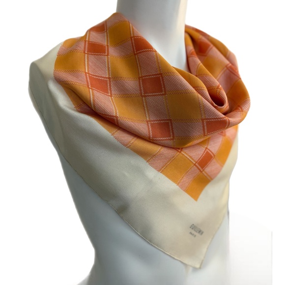 Guillemin Paris Vintage Silk Scarf 🇫🇷 – Mid-Century Geometric Design - Picture 5 of 10